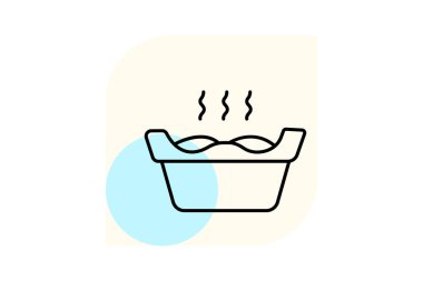 Jakuzi, vektör, piksel mükemmel, çizer dosyası