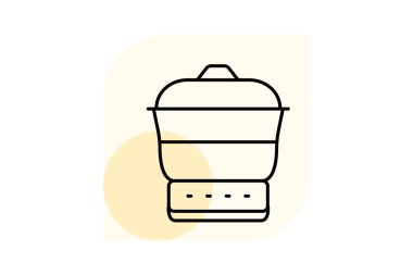 Buhar makinesi, vektör, piksel mükemmel, illüstratör dosyası