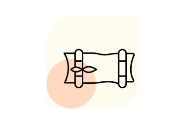 Bambu Mat, vektör, piksel mükemmel, illüstratör dosyası