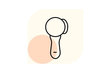 Yüz fırçası, vektör, piksel mükemmel, illüstratör dosyası