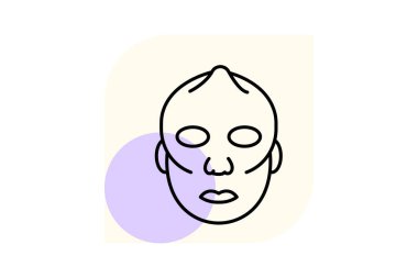 Vücut maskesi, vektör, piksel mükemmel, illüstratör dosyası