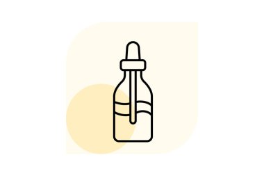 Serum şişesi, vektör, piksel mükemmel, illüstratör dosyası