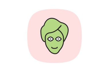 Çamur maskesi, vektör, piksel mükemmel, illüstratör dosyası