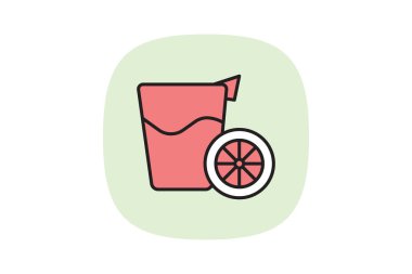 Limon suyu, vektör, piksel mükemmel, illüstratör dosyası