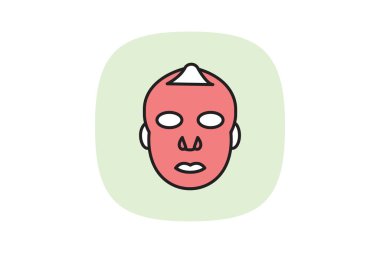 Vücut maskesi, vektör, piksel mükemmel, illüstratör dosyası