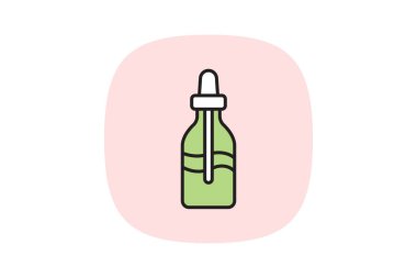 Serum şişesi, vektör, piksel mükemmel, illüstratör dosyası