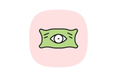 Göz Yastığı, vektör, piksel mükemmel, illüstratör dosyası