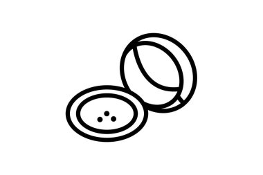 Pudra kırmızısı, vektör, piksel mükemmel, illüstratör dosyası