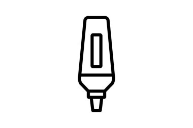 Vurgulayıcı, vektör, piksel mükemmel, illüstratör dosyası