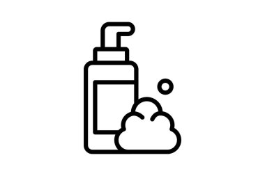 Köpük temizleyici, vektör, piksel mükemmel, illüstratör dosyası