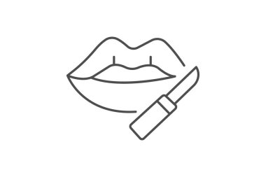 Lip Liner, vektör, piksel mükemmel, illüstratör dosyası