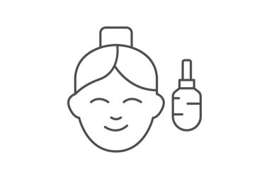 Face Serum, vektör, piksel mükemmel, illüstratör dosyası