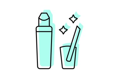 Dudak parlatıcısı, vektör, piksel mükemmel, illüstratör dosyası