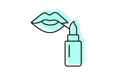 Dudak lekesi, vektör, piksel mükemmel, illüstratör dosyası