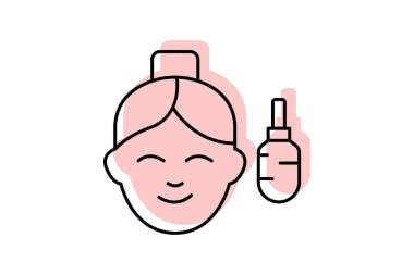 Face Serum, vektör, piksel mükemmel, illüstratör dosyası