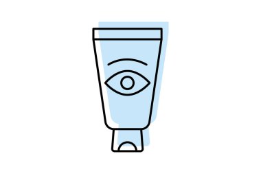 Göz kremi, vektör, piksel mükemmel, illüstratör dosyası