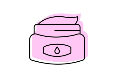 Kozmetik kavanoz, vektör, piksel mükemmel, illüstratör dosyası