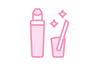 Dudak parlatıcısı, vektör, piksel mükemmel, illüstratör dosyası