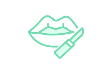 Lip Liner, vektör, piksel mükemmel, illüstratör dosyası