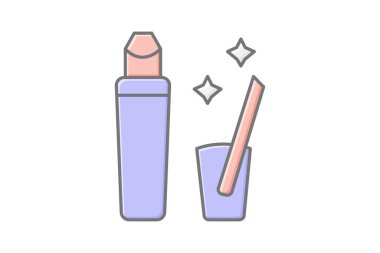 Dudak parlatıcısı, vektör, piksel mükemmel, illüstratör dosyası