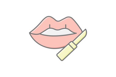 Lip Liner, vektör, piksel mükemmel, illüstratör dosyası