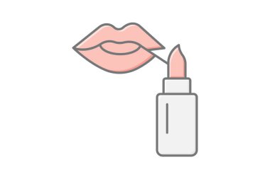 Dudak lekesi, vektör, piksel mükemmel, illüstratör dosyası