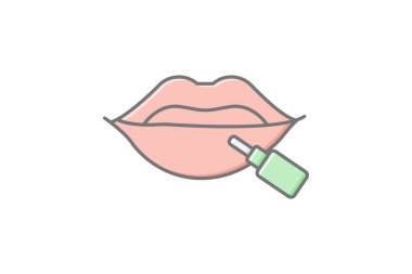 Lip Plumper, vektör, piksel mükemmel, illüstratör dosyası