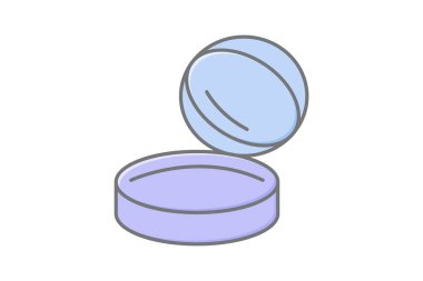 Şeffaf Toz, vektör, piksel mükemmel, illüstratör dosyası