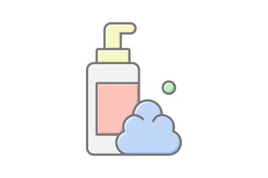 Köpük temizleyici, vektör, piksel mükemmel, illüstratör dosyası