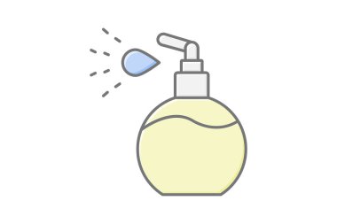 Parfüm spreyi, vektör, piksel mükemmel, illüstratör dosyası