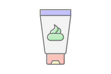 Vücut kremi, vektör, piksel mükemmel, illüstratör dosyası