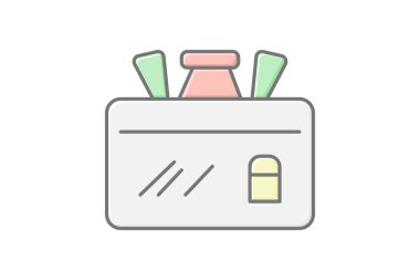 Makyaj Kutusu, vektör, piksel mükemmel, illüstratör dosyası