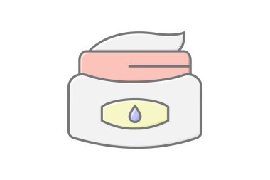 Kozmetik kavanoz, vektör, piksel mükemmel, illüstratör dosyası