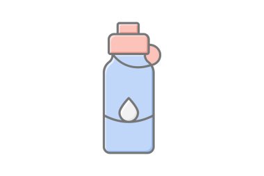 Seyahat şişesi, vektör, piksel mükemmel, illüstratör dosyası