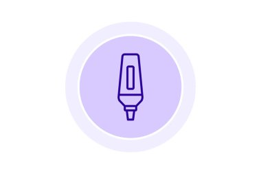 Vurgulayıcı, vektör, piksel mükemmel, illüstratör dosyası