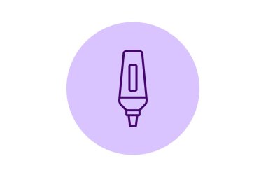 Vurgulayıcı, vektör, piksel mükemmel, illüstratör dosyası