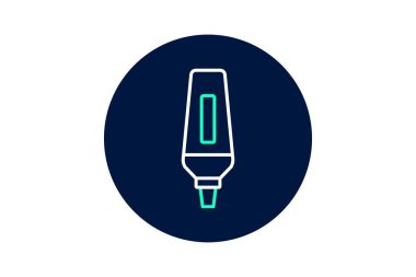 Vurgulayıcı, vektör, piksel mükemmel, illüstratör dosyası