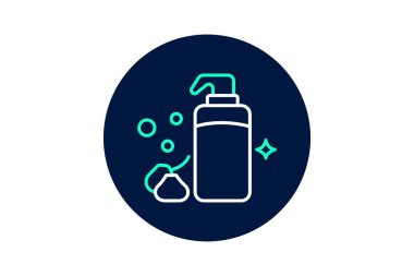 Temizleyici, vektör, piksel mükemmel, illüstratör dosyası