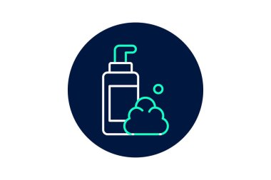 Köpük temizleyici, vektör, piksel mükemmel, illüstratör dosyası