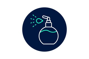 Parfüm spreyi, vektör, piksel mükemmel, illüstratör dosyası