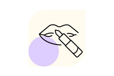 Lip kalem, vektör, piksel mükemmel, illüstratör dosyası