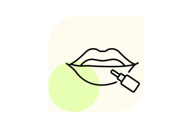 Lip Plumper, vektör, piksel mükemmel, illüstratör dosyası