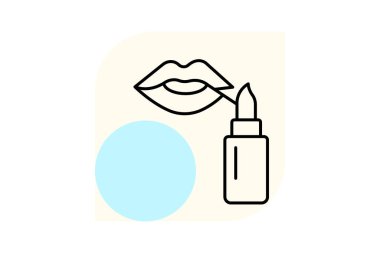 Dudak lekesi, vektör, piksel mükemmel, illüstratör dosyası