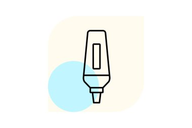 Vurgulayıcı, vektör, piksel mükemmel, illüstratör dosyası