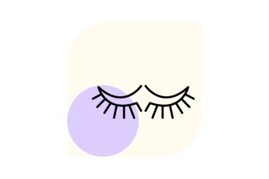 Sahte kirpik, vektör, piksel mükemmel, illüstratör dosyası