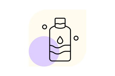 Micellar Su, vektör, piksel mükemmel, illüstratör dosyası