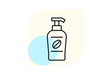 Vücut losyonu, vektör, piksel mükemmel, illüstratör dosyası