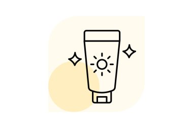 Işıldayan Losyon, vektör, piksel mükemmel, illüstratör dosyası