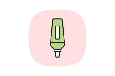 Vurgulayıcı, vektör, piksel mükemmel, illüstratör dosyası