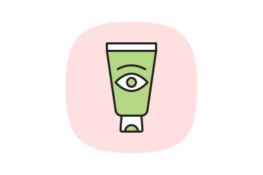 Göz kremi, vektör, piksel mükemmel, illüstratör dosyası